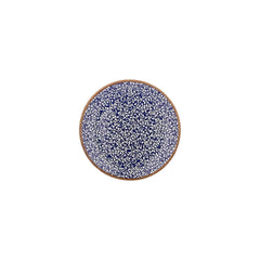 Edera Cobalt dia.8.25" Round Blue Vitrified Plate