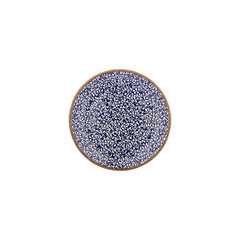 Edera Cobalt dia.9" Round Blue Vitrified Plate