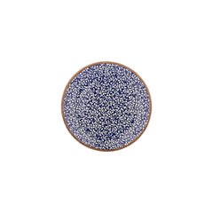 Edera Cobalt dia.9" Round Blue Vitrified Plate