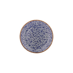 Edera Cobalt dia.9.75" Round Blue Vitrified Plate