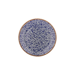 Edera Cobalt dia.10.75" Round Blue Vitrified Plate