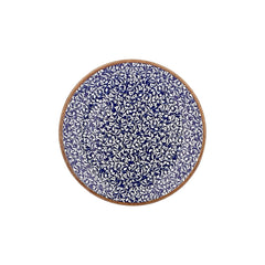 Edera Cobalt dia.11.75" Round Blue Vitrified Plate