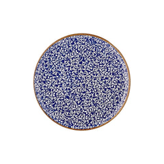 Edera Cobalt dia.12.5" x 12.5" Round Blue Vitrified Pizza Plate