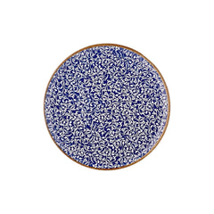 Edera Cobalt dia.12.5" x 12.5" Round Blue Vitrified Pizza Plate