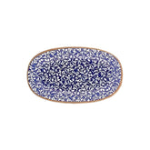 Edera Cobalt 13.5" x 8" x h:0" Oval Blue Vitrified Platter