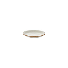 Dust dia.5" h:1" 5 oz. Round Beige Vitrified Deep Plate