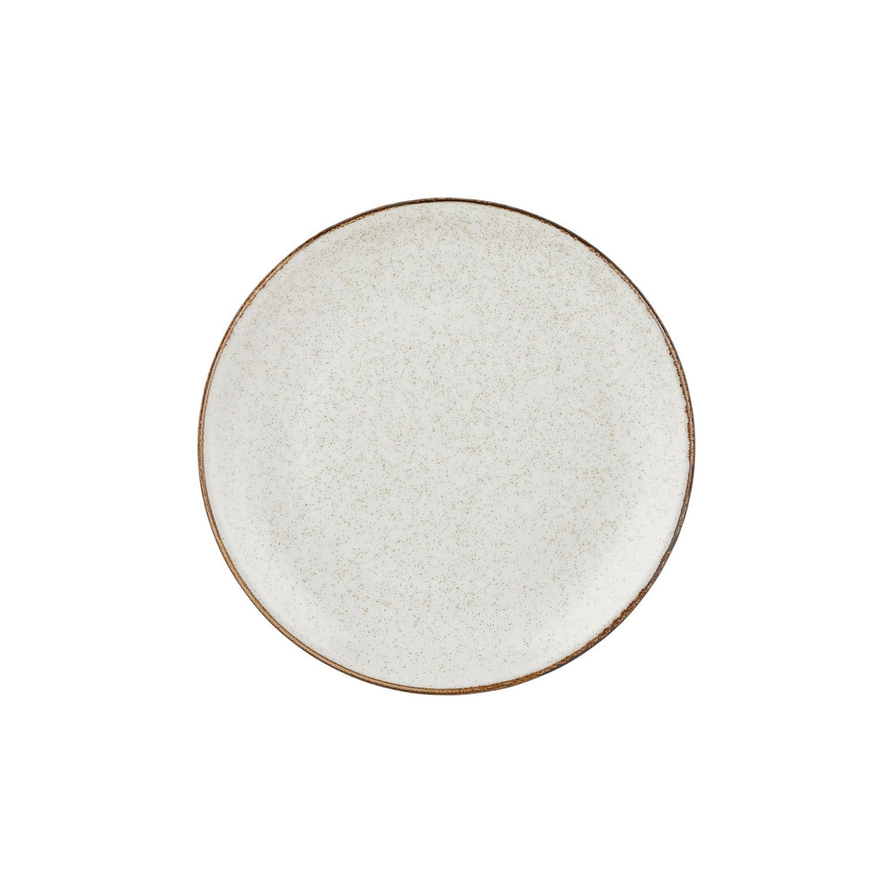 Dust dia.11.75" Round Beige Vitrified Plate