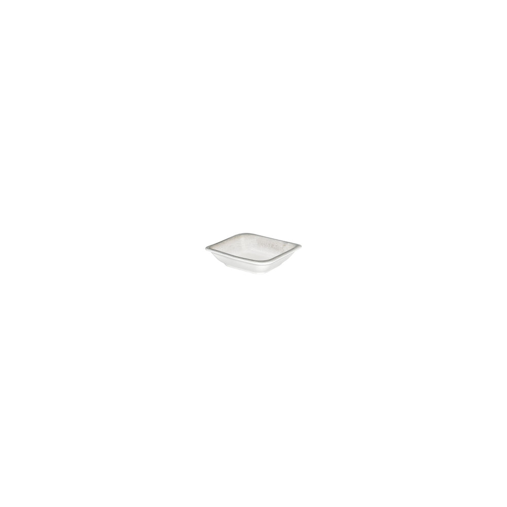 Ephyra 4" x 3.5" x h:0.5" 2 oz. Square Gray Vitrified Bowl