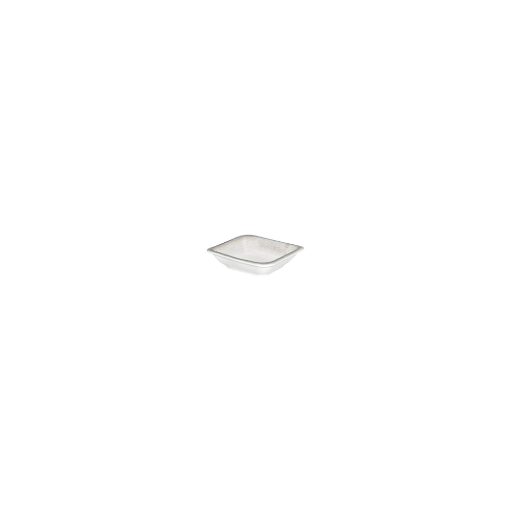 Ephyra 4" x 3.5" x h:0.5" 2 oz. Square Gray Vitrified Bowl