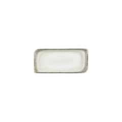 Ephyra 9.5" x 6" Rectangular Gray Vitrified Plate