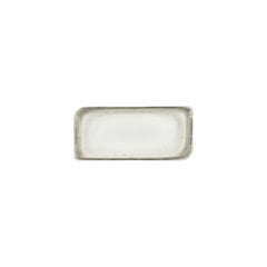 Ephyra 9.5" x 6" Rectangular Gray Vitrified Plate
