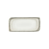 Ephyra 13.75" x 6.25" x h:0" Rectangular Gray Vitrified Platter