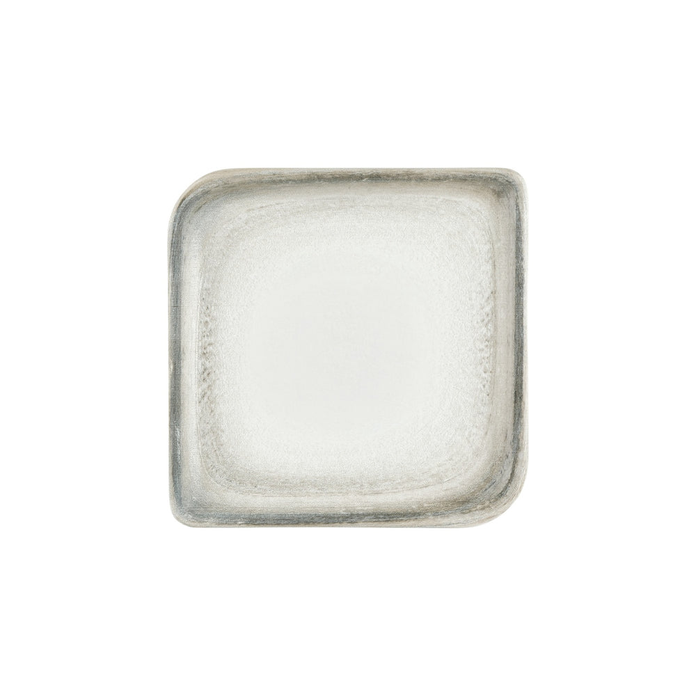 Ephyra 11" x 11" Square Gray Vitrified Plate