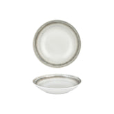 Ephyra dia.9" h:0" 34 oz. Round Gray Vitrified Deep Plate