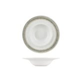 Ephyra dia.9.75" h:0" 14 oz. Round Gray Vitrified Deep Plate