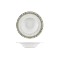 Ephyra dia.9.75" h:0" 14 oz. Round Gray Vitrified Deep Plate
