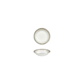 Ephyra dia.4.25" h:0" 3 oz. Round Gray Vitrified Deep Plate