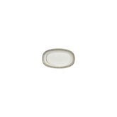 Ephyra 6" x 3.5" x h:0" Oval Gray Vitrified Platter