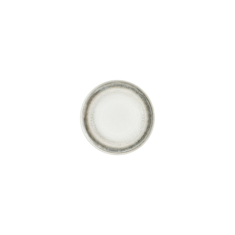 Ephyra dia.6.75" Round Gray Vitrified Plate
