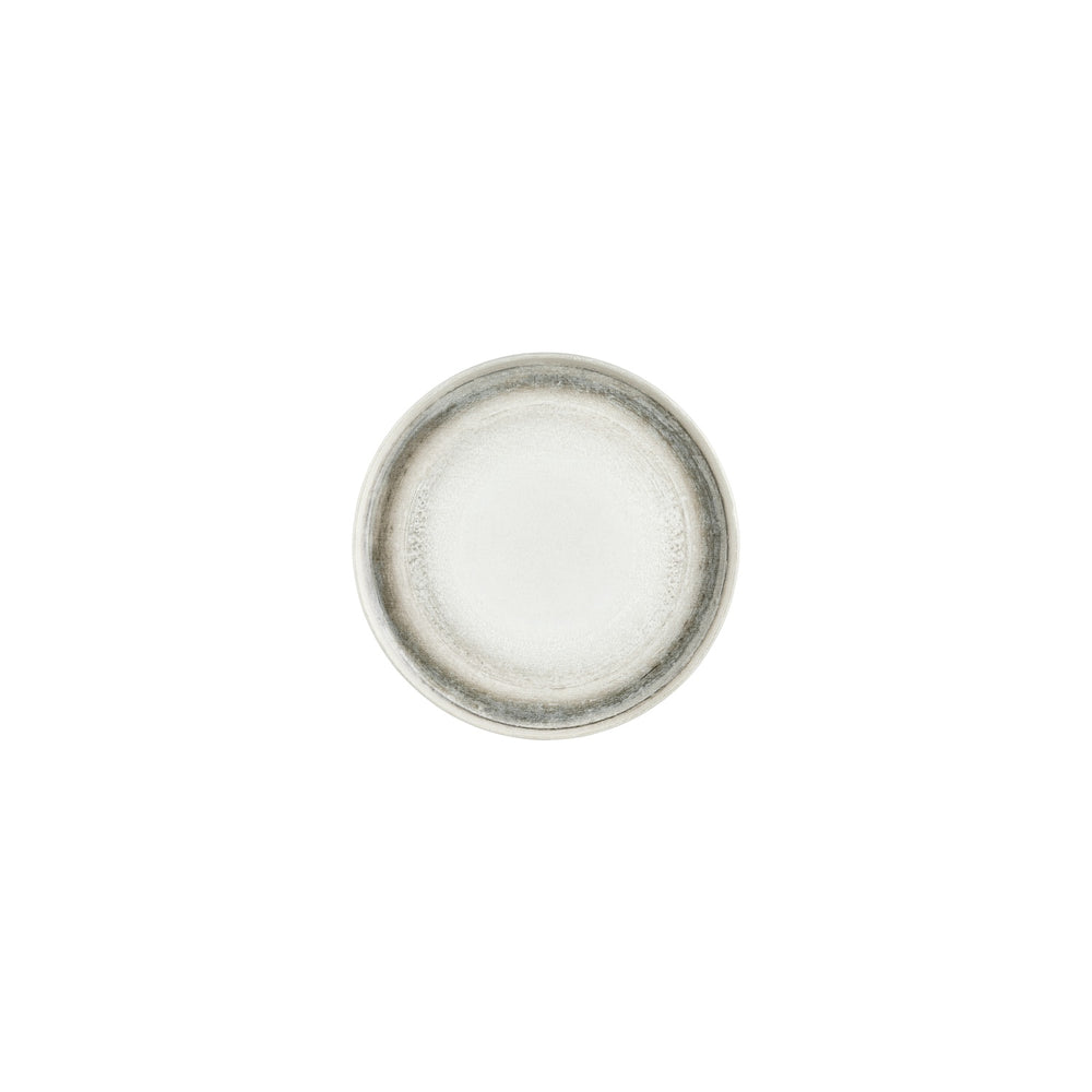 Ephyra dia.7.5" Round Gray Vitrified Plate