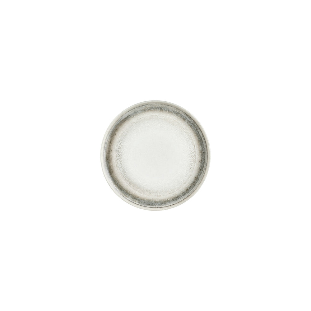 Ephyra dia.7.5" Round Gray Vitrified Plate