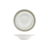 Ephyra dia.9.75" h:0" 14 oz. Round Gray Vitrified Deep Plate