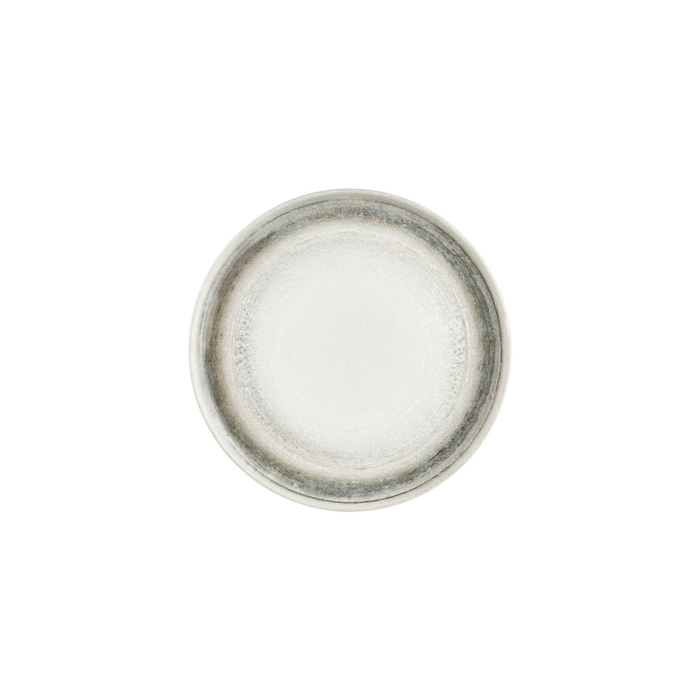 Ephyra dia.9.75" Round Gray Vitrified Plate