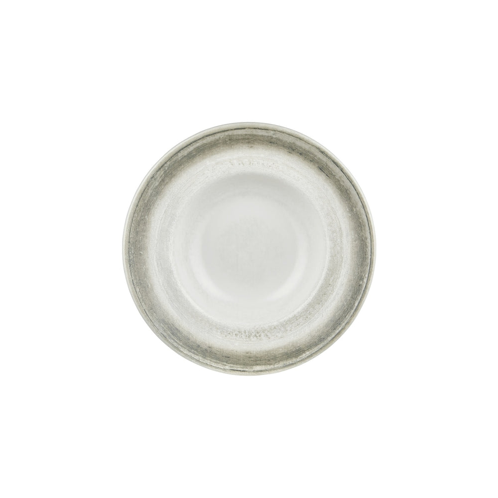 Ephyra dia.10.75" h:0" 17 oz. Round Gray Vitrified Deep Plate