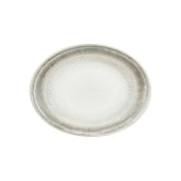 Ephyra 14.25" x 11" x h:0.5" Oval Gray Vitrified Platter