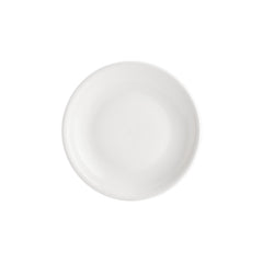 Gourmet dia.8.25" h:1.25" 27 oz. Round Warm White Vitrified Deep Plate