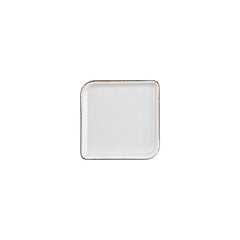 Grace 6" x 6" Square Brown Vitrified Plate