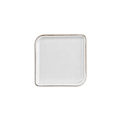 Grace 8.75" x 8.75" Square Brown Vitrified Plate