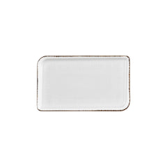 Grace 11.75" x 7" x h:0" Rectangular Brown Vitrified Platter