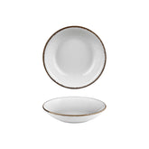 Grace dia.9" h:0" 34 oz. Round Brown Vitrified Deep Plate