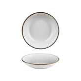 Grace dia.9.75" h:0" 44 oz. Round Brown Vitrified Deep Plate