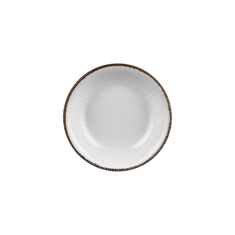 Grace dia.9.75" h:2" 44 oz. Round Brown Vitrified Deep Plate