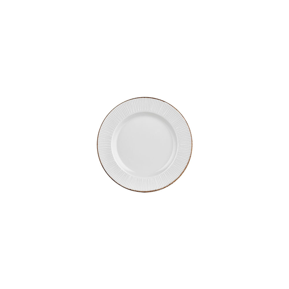 Grace dia.6.75" Round Brown Vitrified Plate