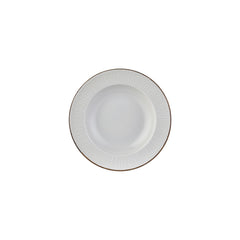 Grace dia.9" h:0" 10 oz. Round Brown Vitrified Deep Plate