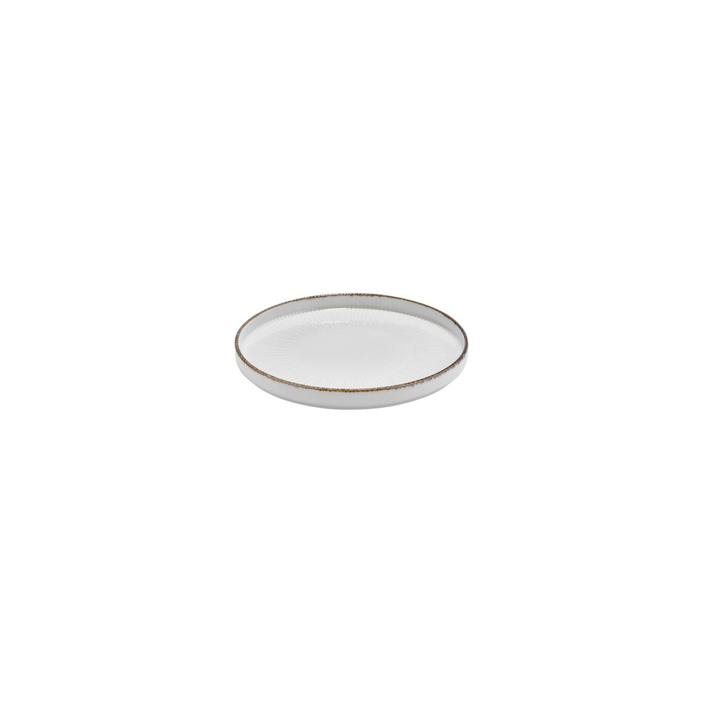 Grace dia.6.25" Round Brown Vitrified Plate