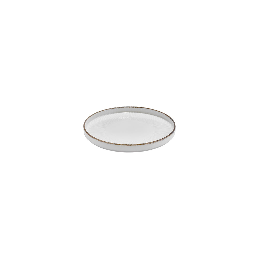 Grace dia.7.5" Round Brown Vitrified Plate