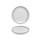 Grace dia.9" Round Brown Vitrified Plate