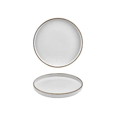 Grace dia.9" Round Brown Vitrified Plate