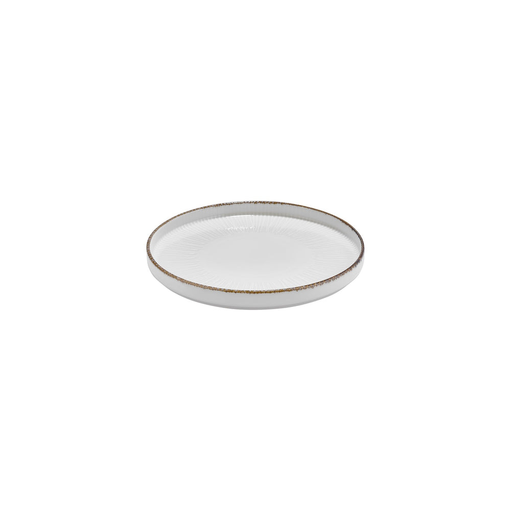 Grace dia.9" Round Brown Vitrified Plate