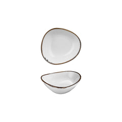 Grace 4" x 3.5" x h:0" 3 oz. Organic Brown Vitrified Bowl
