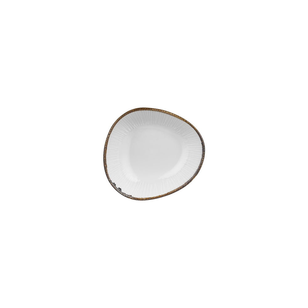 Grace 4" x 3.5" x h:0" 3 oz. Organic Brown Vitrified Bowl