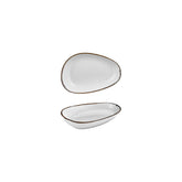 Grace 6.25" x 4" x h:0" Organic Brown Vitrified Platter