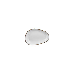 Grace 6.25" x 4" x h:1.25" Organic Brown Vitrified Platter