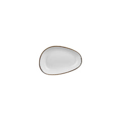 Grace 7.5" x 4.75" x h:1.5" Organic Brown Vitrified Platter