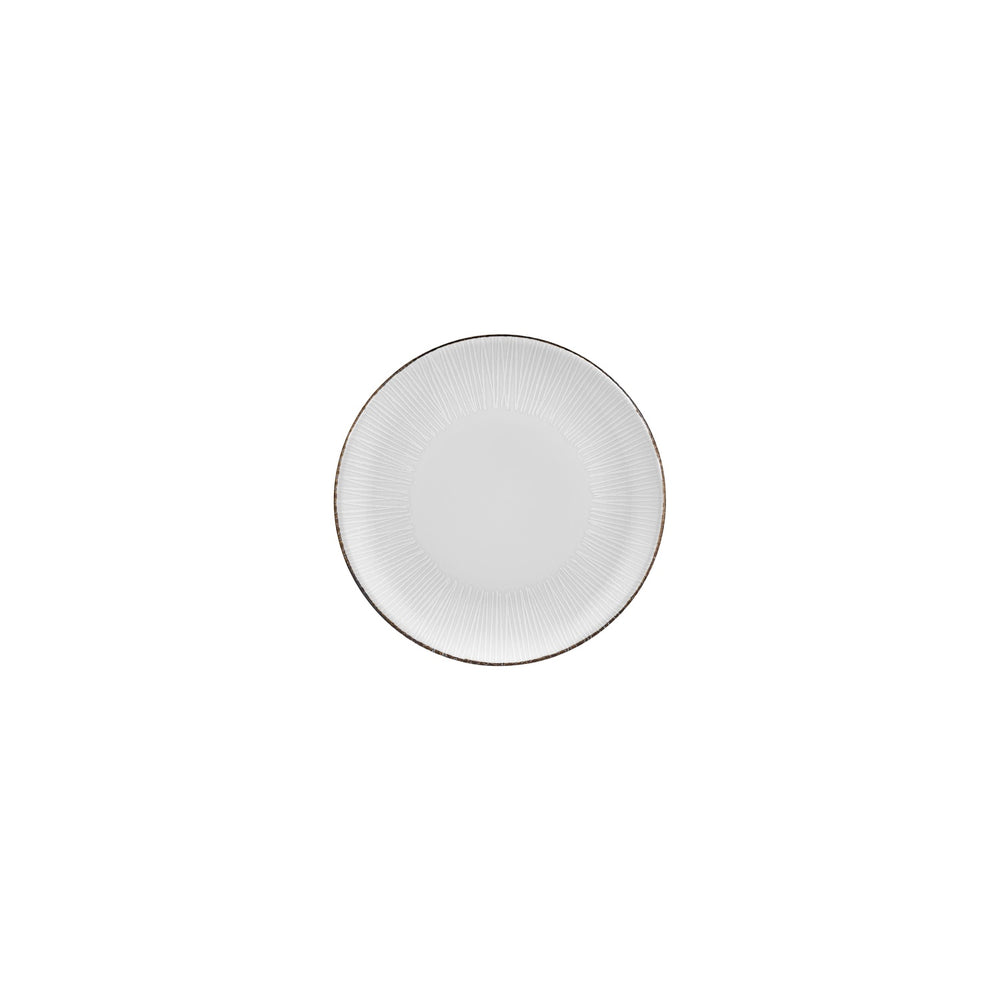 Grace dia.6.75" Round Brown Vitrified Plate