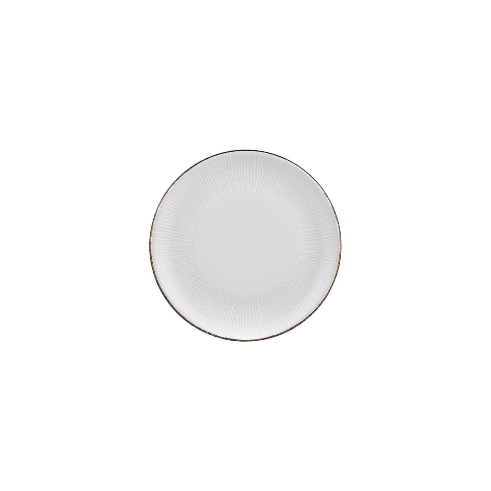 Grace dia.8.25" Round Brown Vitrified Plate